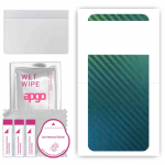 apgo Protective Skin Sticker for the back compatible with Xiaomi M4 5G, Wrap Film, Foil, Vinyl - Pattern Carbon Chameleon CAKA1