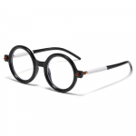 Kirjanduslikud &uuml;mmarguse raamiga p&auml;ikeseprillid Mood Retro Trendikad t&auml;navakandmisvarjud Mitmek&uuml;lgsed prillid Black White