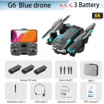 S6 uus professionaalne kokkupandav neljakopteri &otilde;hust drooni HD kaamera RC helikopter FPV WIFI takistuste v&auml;ltimine aerofotograafia m&auml;nguasja kingitus 5000 m 8K camera-3 B