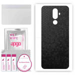 apgo Protective Skin Sticker for the back compatible with Oukitel K5, Wrap Film, Foil, Vinyl - Pattern Black Honeycomb