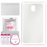 apgo Protective Skin Sticker for the back compatible with Samsung Galaxy Note 3, Wrap Film, Foil, Vinyl - Pattern Matte Transparent
