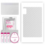 apgo Protective Skin Sticker for the back compatible with ZTE Nubia Pad 3D, Wrap Film, Foil, Vinyl - Pattern Transparent Carbon