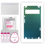 apgo Protective Skin Sticker for the back+sides compatible with Google Pixel 8, Full Wrap Film, Foil, Vinyl - Pattern Carbon Chameleon CAKA1