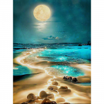 HuaCani teemantmaali isetegemise komplekt maastik Pilt Full AB Round Drill Mosaiic Scenery Maalid Rhinestone tikandid Kunst K&auml;sit&ouml;&ouml; Kodu seinakaunistus Round AB Drill 20x30cm