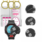 3x apgo MATTE Hybrid protective glass compatible with Alcatel OneTouch Go Watch, flexible nano glass, great replacement for tempered glass, scratch-re