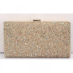 Naiste &otilde;htune sidurikott Teemantlitritega naiste kristallidega p&auml;ev, pulmade rahakott, pidulik, kahe ketikott kuld