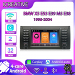 Autoraadio BMW X5 E53 E39 M5 E38 1996-2004 jaoks 2+32G, Android Carplay, Android auto, GPS Wifi Bluetooth must