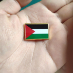 Palestiina lipu pross, mis on valmistatud tsingisulamist materjalist, kaetud PVC-ga. L&otilde;petanud ni&scaron;imudeli #1