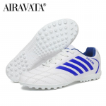 Suurus 31-44 Meeste jalgpallijalatsid Treeninguks TF Boots Poiste jalgpallijalatsid Spordijalatsid Tehisv&auml;ljakule m&otilde;eldud viie meeskonna jalgpallijalatsid 37 valge