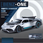 1/24 M&otilde;&otilde;tkava BENZ AMG ONE Sportauto Mudelid Sulamist Valatud M&auml;nguasi S&otilde;iduk Heliga ja Valgusega 1/24-Size:21*9*5cm h&otilde;be