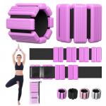 Naiste randme- ja pahkluukaalud, kantavad tugevad k&auml;e- ja jalakaalud, 2-osaline k&auml;ev&otilde;rude komplekt, reguleeritavad pahkluukaalud k&otilde;ndimiseks, joogaks, tantsimiseks, barre'i jaoks, j&otilde;usaali jaoks 1 lbs- 1 Pair lilla