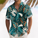 Hawaii s&auml;rk meestele, meeste vintage n&ouml;&ouml;pidega keeglis&auml;rgid l&uuml;hikeste varrukatega suvine rannas&auml;rk L