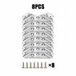 100 tk nurgaklambrite liitmik roostevabast terasest nurgakood nurgaklamber Trapetsikujulise nurga kood riiuli tugikinnitus koos kruviga 8pcs+One with 7 screws