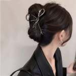 Vintage metallist suur kaarjas juukseklamber Trendikas ebaregulaarne hobusesaba juukseklambrid, krabi juuksen&otilde;elad naistele juuste aksessuaarid kingitused h&otilde;be