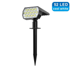 P&auml;ikesevalgustid v&auml;listingimustes veekindlad 52 LED-i 3 valgustusrežiimi p&auml;ikeseenergial t&ouml;&ouml;tav aiahoovi kohtvalgusti v&auml;limaastiku kaunistamiseks 1pc-white light