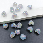 Virsikus&uuml;da Lahtised Helmed DIY K&auml;ev&otilde;ru Kaelakee Moeehted Aksessuaarid Jelly L&auml;bipaistvad K&auml;sitsi valmistatud Materjalid Ristavad Augud Kahev&auml;rvilised 10tk Halo V&auml;rvitud hall