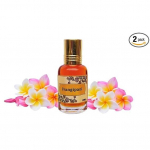 Twistedlily Frangipani Lillelised Parf&uuml;&uuml;mi&otilde;lid (Rullikuga, 12 ml.) Pikaajaline ja alkoholivaba attar meestele ja naistele (Frangipani lill, 12ml. Pakis 2) 6 ml (Pack of 2)