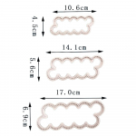 3D Roosi Lille Fondandi L&otilde;ikur Koogivorm Vorm Sugarcraft Dekor K&ouml;&ouml;giriist