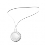 K&auml;ed-vabad kaelarippuv ventilaator 360 kraadi reguleeritav 3 kiirusega madala m&uuml;ratasemega laetav mini isiklik kaelaventilaator elevandiluuvalge