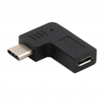 90-kraadine USB-sisendi C-t&uuml;&uuml;pi v&auml;ljundadapter, emas-isane konnektori tugi, laadimine ja andmeedastus