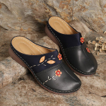 Naised Gracosy puukingad Kingad Nahast jalap&uuml;ksid Slip On Mules Antil Slip Rannasandaalid 35 must