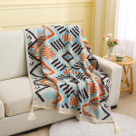 Blanekets Plaid For Nordic Ins Wind Summer Universaalsed voodid Diivanvoodi Dekoratiivne Boho Diivani Katte Piknik Tutiga 110x130cm