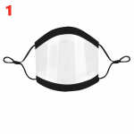 Selge aknaga naistemask kurtidele vaigistatud inimestele n&auml;htava n&auml;oilmega mask 1