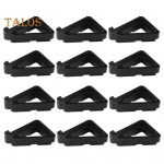 4/8/12 tk istutusmasina jalapadjad Kuumakindlad lillepottide p&uuml;stikud Suure stabiilsusega kolmnurga kujuga k&otilde;rgendatud taimepotialused Potijalad M 8pcs must