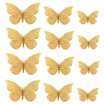 1 komplekti seinakleebis koos liimiga &otilde;&otilde;nsaks v&auml;ljat&otilde;mmatud disainpaber Art 3D Butterfly k&uuml;lmkapi kleebis Kodukaunistamise majapidamistarbed F