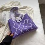 Yogodlns Kommiv&auml;rvi kootud mobiiltelefoni kandekott Rombikujulise disainiga kootud v&auml;ike ostuk&auml;ekott naiste &otilde;lakott 29x7x23cm beež