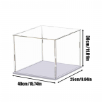 1-osaline l&auml;bipaistev akr&uuml;&uuml;lekraani kast Hoiuruum Tolmukindel kaitseekraani kapp Lauaarvuti hoiuruum Kodus hoiustamine 40*25*30cm