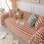 Houndstooth diivani kattelapp T&auml;iskattega diivani r&auml;tik uusaasta diivantekk Paks pl&uuml;&uuml;s diivan katter&auml;tik 180*130cm