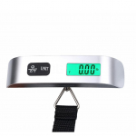 Digitaalne pagasikaal, rippuv kohvri kaal LCD-ekraan, kaasaskantav termomeetri sidemega 50 kg / 10 g lb oz