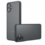 Kate Samsung Galaxy A06 A16 A55 A35 A25 A15 A54 A34 A24 A14 jaoks Akr&uuml;&uuml;l Matt Armor PC-&uuml;mbris Samsung M35 M55 M15 C55 jaoks L&auml;bipaistev P&otilde;rutuskindel Kaitseraud For Galaxy A06 must