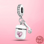 Uus 925 h&otilde;bepunane emailitud k&otilde;rge kontsaga kingad rippuvad v&otilde;lusid sobivad k&auml;ev&otilde;ru kaelakee originaal ehete valmistamine