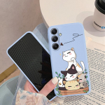 Kassimustriline pehme silikoon&uuml;mbris Samsung A55 M35 S24 FE Xiaomi Redmi Note 13 Pro iPhone Huawei Honor 200 Realme kaamerale kaitsev p&otilde;rutuskindel kate Samsung Galaxy S9 Plus sinine