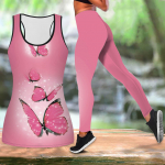 Starlight Butterfly Print joogariietus naistele Mood Treening Retuusid Fitness Sport Vabaaja joogakomplekt Spordi&uuml;likond XL