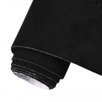 1x Sametine V&auml;ike Kleebisleht Auto Sisemuse Kaunistamiseks, Suede Kangast Kattekile Sisemuse Ukse K&auml;igupaneeli Kleebised, Suurus Valikuline 152x20cm must