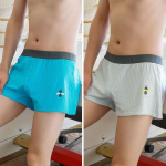 2/3 TK Meeste Noolp&uuml;ksid Geide Seksikad Bokserid Puhas Puuvill Ribiline Hingav Suur Suurus Noorte Kodu Vabaaja Pesu L