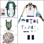 Xiao Cosplay m&auml;ngu kost&uuml;&uuml;m, karneval Halloweeni peo r&otilde;ivaste komplekt m&auml;ngukomplekt, &uuml;htne kost&uuml;&uuml;m L