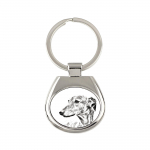 Greyhound, English Greyhound - keychain with a dog, keychain with a print, personalized pendant from the Art-Dog brand