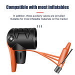 Bicycle Pump Nozzle Adapter Abs For Pump For Inflating Bicycles Balls Hose Adapter Dual Head Pumping Parts Accessories