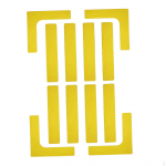 Pickleballi v&auml;ljaku joonem&auml;rgiste komplekt Joonem&auml;rgistustarvikud Multifunktsionaalsed tennisepiirim&auml;rgid sinine