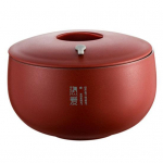 Toidukauss kaanega soojusisolatsiooniga roostevabast terasest jaapani stiilis salati segamiskauss k&ouml;&ouml;gividin 12cm punane