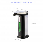 400 ml automaatne vedelseebi dosaator Smart Sensor Seebi jaotur puutevaba ABS seebi dosaator k&ouml;&ouml;gi ja vannitoa jaoks