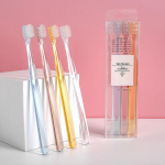MUJI L&auml;bipaistva kristallk&auml;epidemega kaasaskantav pehmete harjastega hambahari 1 Box 4 Pieces puhas