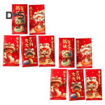 10 tk punaseid &uuml;mbrikke Hiina uusaasta rahapakid 2025. aasta Snake Lunar Aasta punased pakid kevadfestivali t&auml;histamiseks A