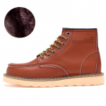 Ehtsast nahast meeste saapad S&uuml;gistalvised poolsaapad meeste kingad 38 pruun