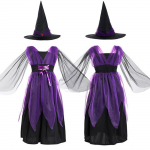 Halloweeni t&uuml;drukute kleit tr&uuml;kitud kleit N&otilde;ia rollim&auml;ng Cosplay kost&uuml;&uuml;m Maskeraadi kost&uuml;&uuml;m 120 lilla