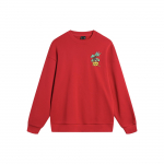 Li Ning Cny Wanshi Qingsong Seeria Sodiaagiaasta Uue Aasta Multifilmiprindiga &Uuml;mara Kaelusega Vaba Pikkade Varrukatega Vabaaja Pullover AWDU763-1 M